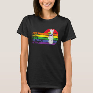 Kostenlose Dad Hugs Pride Gay Pride Bär LGBTQ Fü T-Shirt