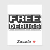 KOSTENLOSE DEBUGS AUFKLEBER (Blatt)