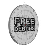 KOSTENLOSE DEBUGS DARTSCHEIBE (Vorderseite Links)