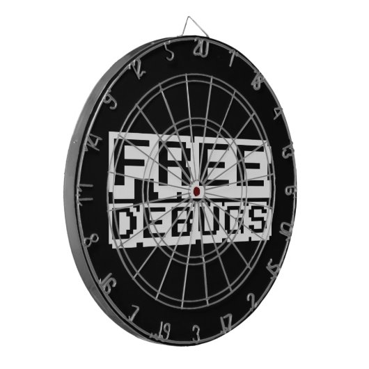 KOSTENLOSE DEBUGS DARTSCHEIBE (Vorderseite Links)