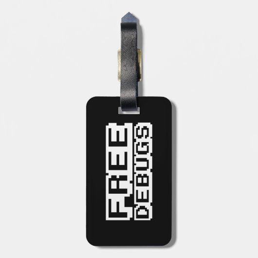 KOSTENLOSE DEBUGS GEPÄCKANHÄNGER (Rückseite vertikal)