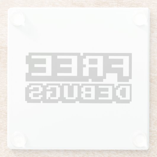 KOSTENLOSE DEBUGS GLASUNTERSETZER (Rückseite)