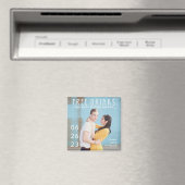 Kostenlose Drinks Foto Funny Wedding Save the Date Magnet (In Situ (Geschirrspüler))
