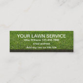 Kostenlose Einkaufskarten für den Rasenservice Mini Visitenkarte (Vorderseite)