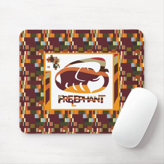 KOSTENLOSE ELEPHANT VON MASANSER PIXELAT MOUSEPAD (Mit Mouse)