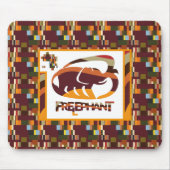 KOSTENLOSE ELEPHANT VON MASANSER PIXELAT MOUSEPAD (Vorne)