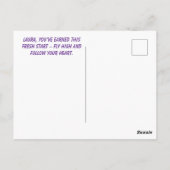 Kostenlose Fly-Card-Scheidung Postkarte (Rückseite)