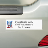 Kostenlose Gesundheitsfürsorge - für Illegale - ni Autoaufkleber (Auf Auto)