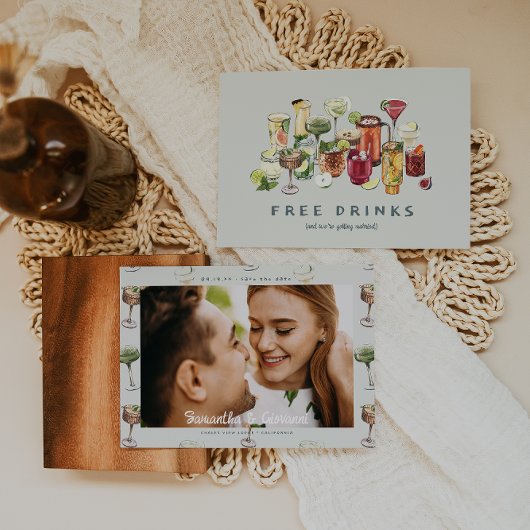 Kostenlose Getränke | Cute Craft Cocktail Hochzeit