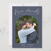 Kostenlose Getränke Einzigartige Foto Hochzeit Save The Date (Vorderseite)