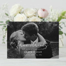 Kostenlose Getränke Elegante Moderne Romantische F Save The Date