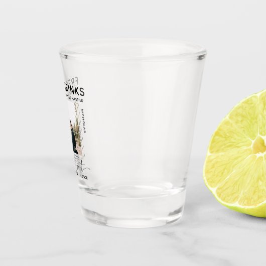 Kostenlose Getränke | Foto Save the Date Schnapsglas (Rechts)