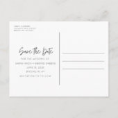 Kostenlose Getränke Funny Foto Hochzeit retten das Ankündigungspostkarte (Rückseite)