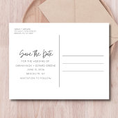 Kostenlose Getränke Funny Foto Hochzeit retten das Ankündigungspostkarte