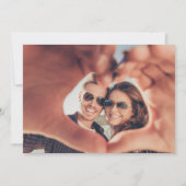 Kostenlose Getränke, grünes Foto Hochzeit sparen d Save The Date (Rückseite)