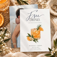Kostenlose Getränke Lustige Cocktail-Hochzeit Term