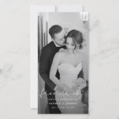 Kostenlose Getränke | Minimalistisches Lesezeichen Save The Date (Vorderseite)