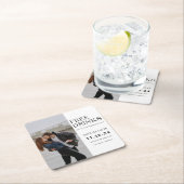 Kostenlose Getränke Rechteckiger Pappuntersetzer (Vor Ort)