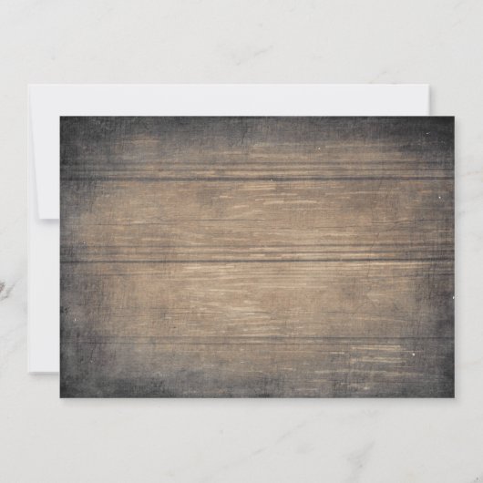 Kostenlose Getränke | Rustic Wood Funny Save the D Save The Date (Rückseite)