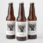 Kostenlose Getränke Save the Date Bierflaschenetikett (Flaschen)