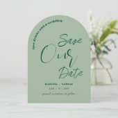 Kostenlose Getränke Save the Date Hochzeiten für G Einladung (Stehend Vorderseite)