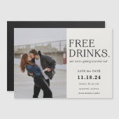 Kostenlose Getränke speichern das Datums-Magnet Magnetkarte (Vorne/Hinten)