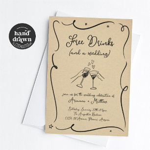 Kostenlose Getränke und eine Einladung zur Hochzei