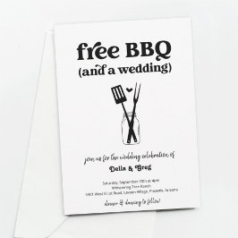 Kostenlose GRILLEN Funny Wedding Einladung