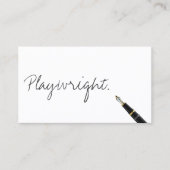 Kostenlose Handschrift Script PlayWright Business  Visitenkarte (Vorderseite)