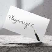 Kostenlose Handschrift Script PlayWright Business  Visitenkarte