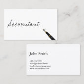 Kostenlose Handwriting-Script-Konten-Visitenkarte Visitenkarte (Vorne/Hinten)