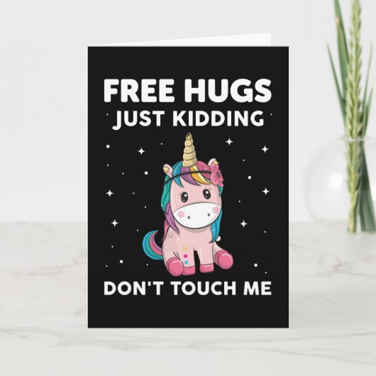 Kostenlose Hugs, die mir einfach die Touch wegwerf Karte (Vorderseite)