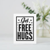 Kostenlose Hugs Postkarte (Stehend Vorderseite)