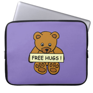 Kostenlose Hugs Teddy Laptop-Ärmel Laptopschutzhülle