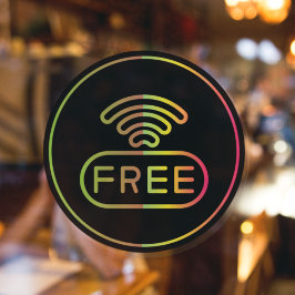 Kostenlose Internetverbindung WIFI-Kennwort Fensteraufkleber