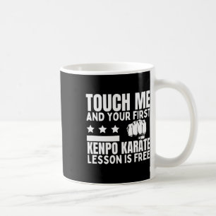 Kostenlose Kenpo-Karate-Lektion für lustigen ameri Kaffeetasse