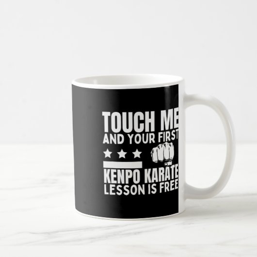 Kostenlose Kenpo-Karate-Lektion für lustigen ameri Kaffeetasse (Rechts)
