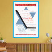 Kostenlose Kurse in Englisch! Leinwanddruck (Insitu (Wohnzimmer))