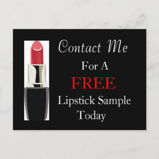 Kostenlose Lipstick-Beispiel Postkarte