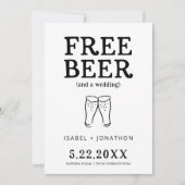 Kostenlose lustige Beer Save-the-Date-Karte Einladung (Vorderseite)
