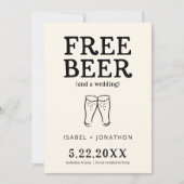 Kostenlose lustige Hochzeitsankündigung Save-the-D Einladung (Vorderseite)