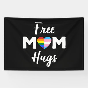 Kostenlose Mamma Umarmungen II - Regenbogen Schwul Banner