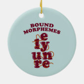 Kostenlose Morphemes Phonics Englisch lernen Keramik Ornament (Hinten)