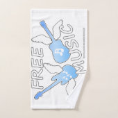 Kostenlose Musik Badhandtuch Set (Handtuch)