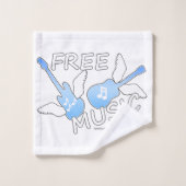 Kostenlose Musik Badhandtuch Set (Waschlappen)