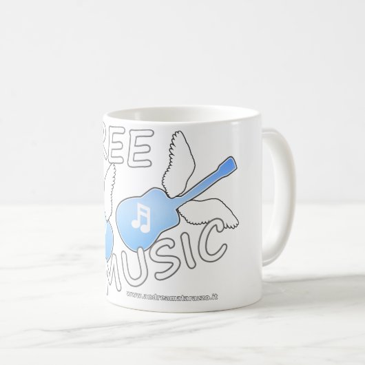 Kostenlose Musik Kaffeetasse (VorderseiteRechts)