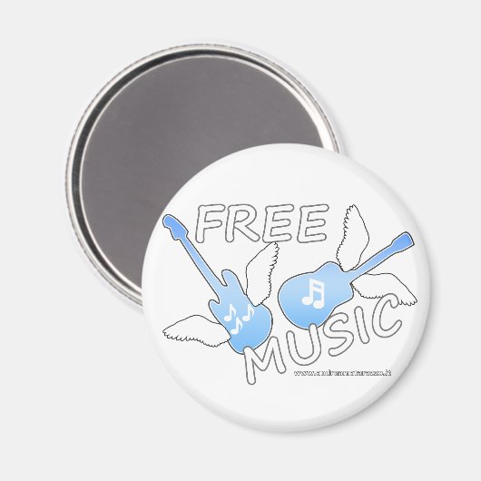 Kostenlose Musik Magnet (Vorderseite/Rückseite)