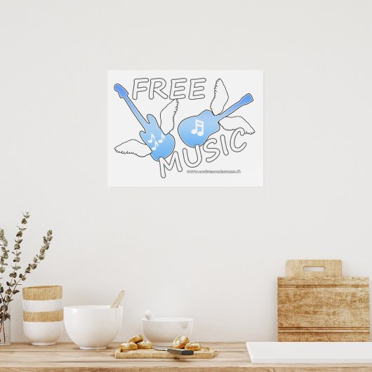 Kostenlose Musik Poster (Küche)