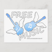 Kostenlose Musik Postkarte (Vorderseite)