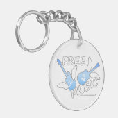 Kostenlose Musik Schlüsselanhänger (Vorderseite links)